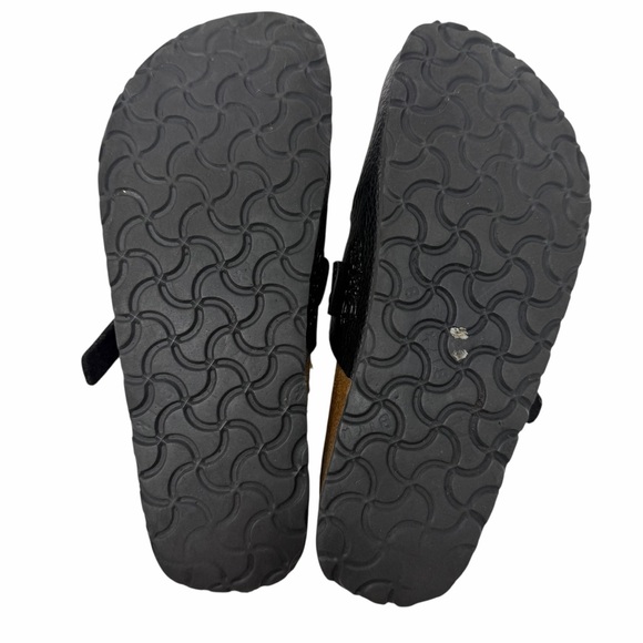 Birkenstock Birki's Maria Mary Jane Clogs Pebbled Leather Black Size 37 /6-6.5 - Picture 7 of 7